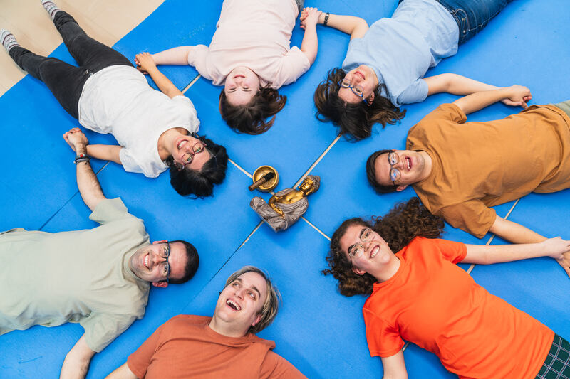 Community Participation - Front View of Inclusive Yoga Class Celebrating Down Syndrome Participation