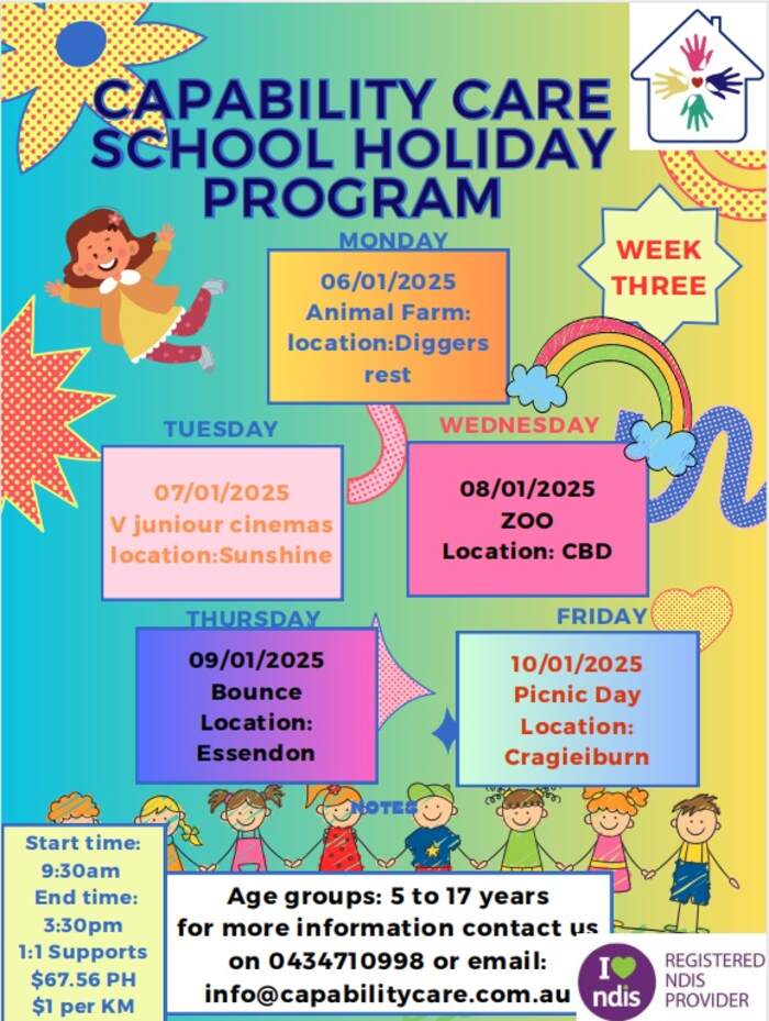 School Holiday Program 02 | Capability Care 